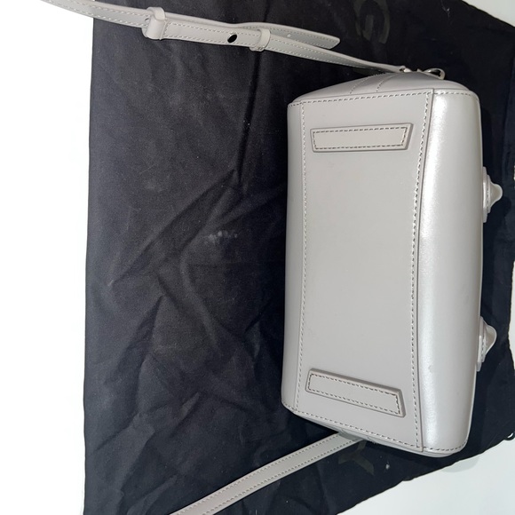 Authentic Mini Antigona Lock gray Leather Satchel - Picture 5 of 7